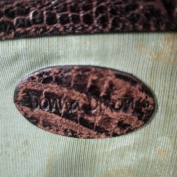 ⭐️40% Off⭐️ Donna Dixon Brown Crocodile Embossed Leather Shoulder Bag - Picture 12 of 16